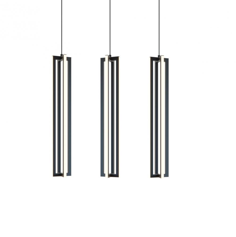 Cass 3 Light Small Linear Pendant