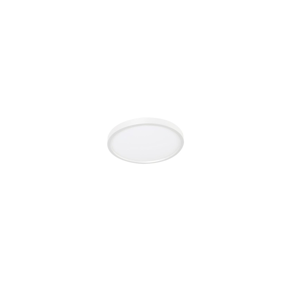 Edge Round 08'' LED Flush Mount, 120V, 15W, 5 CCT, WH
