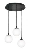 AFX Lighting, Inc. LRTP07MBBKRND3 - Loretto 3 Light Round Pendant