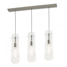 AFX Lighting, Inc. SPP05MBSNCLLNR3 - Spun 3 Light Linear Pendant