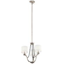 Kichler 43531CLP - Thisbe™ 18" 3 Light Mini Chandelier Classic Pewter