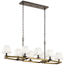 Kichler 44023NBR - Dancar™ 48" 8 Light Linear Chandelier Natural Brass