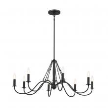 Kichler 52456BKT - Chandelier 8Lt