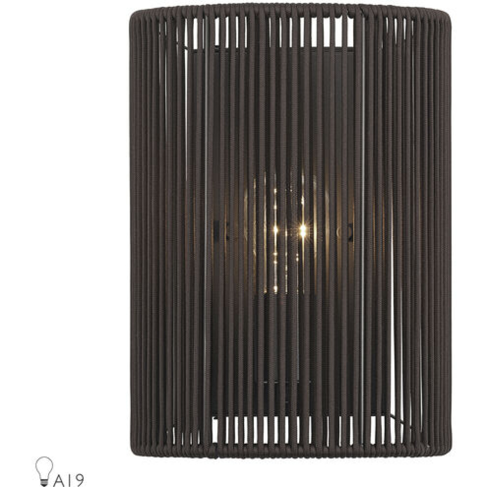 1 Light English Bronze ADA Sconce