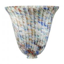 Meyda Blue 11935 - 10.5"W Peacock Pate-De-Verre Shade