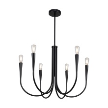 Artcraft AC11926BK - Bronte Collection 6-Light Chandelier Black