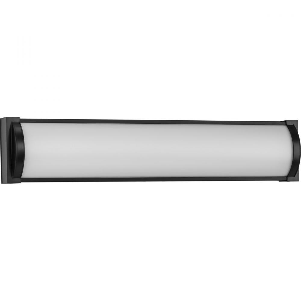 Barril Collection 24 in. Matte Black Medium Modern Integrated LED Linear Vanity Light
