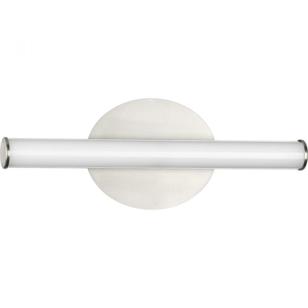 Phase 3 Collection 16 in. Brushed Nickel Small Modern 3CCT Integrated LED Linear Vanity Light
