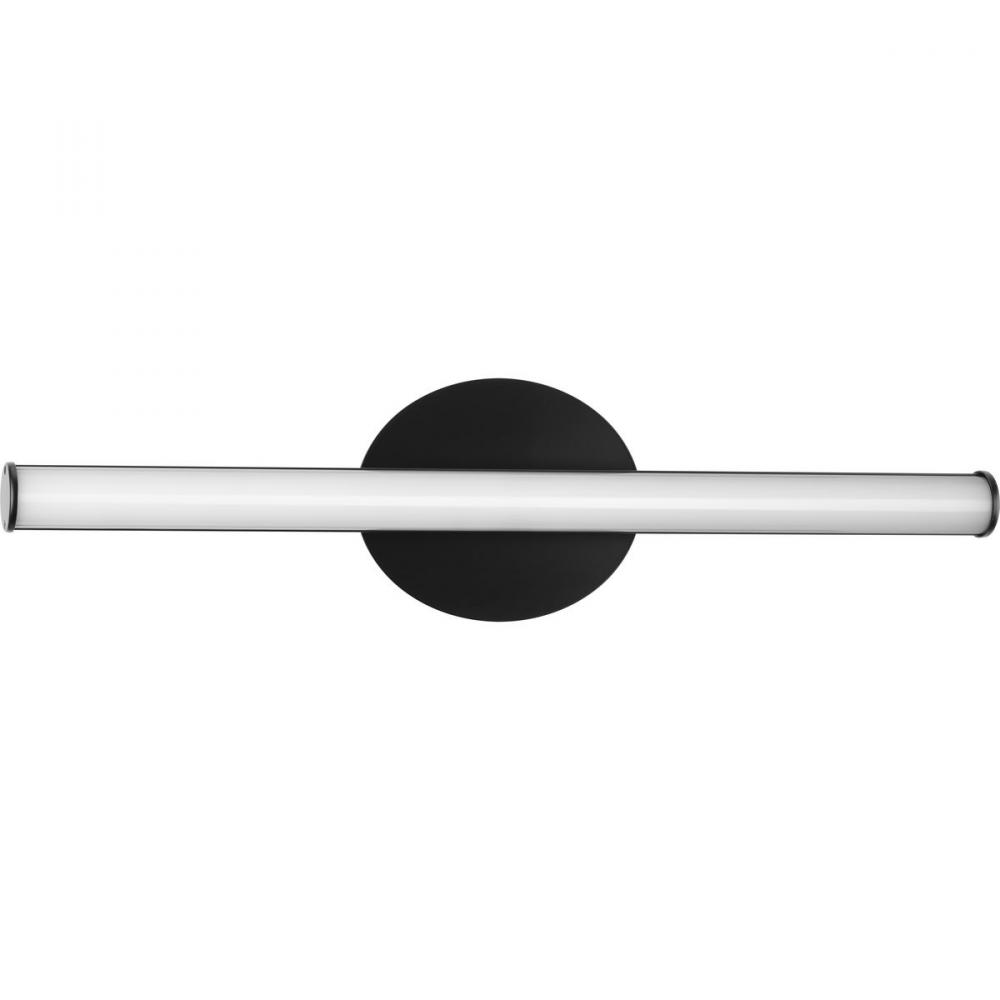 Phase 3 Collection 24 in. Matte Black Medium Modern 3CCT Integrated LED Linear Vanity Light