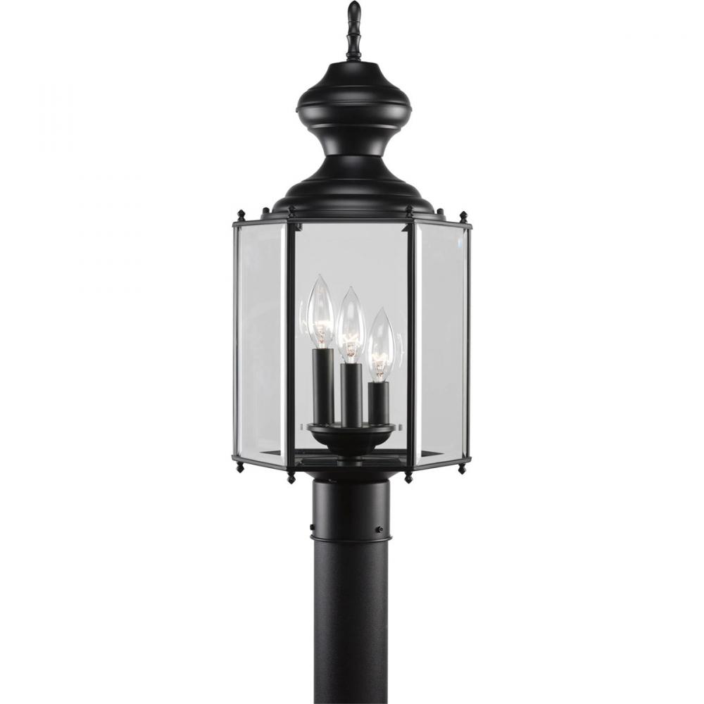 BrassGUARD Collection Three-Light Post Lantern