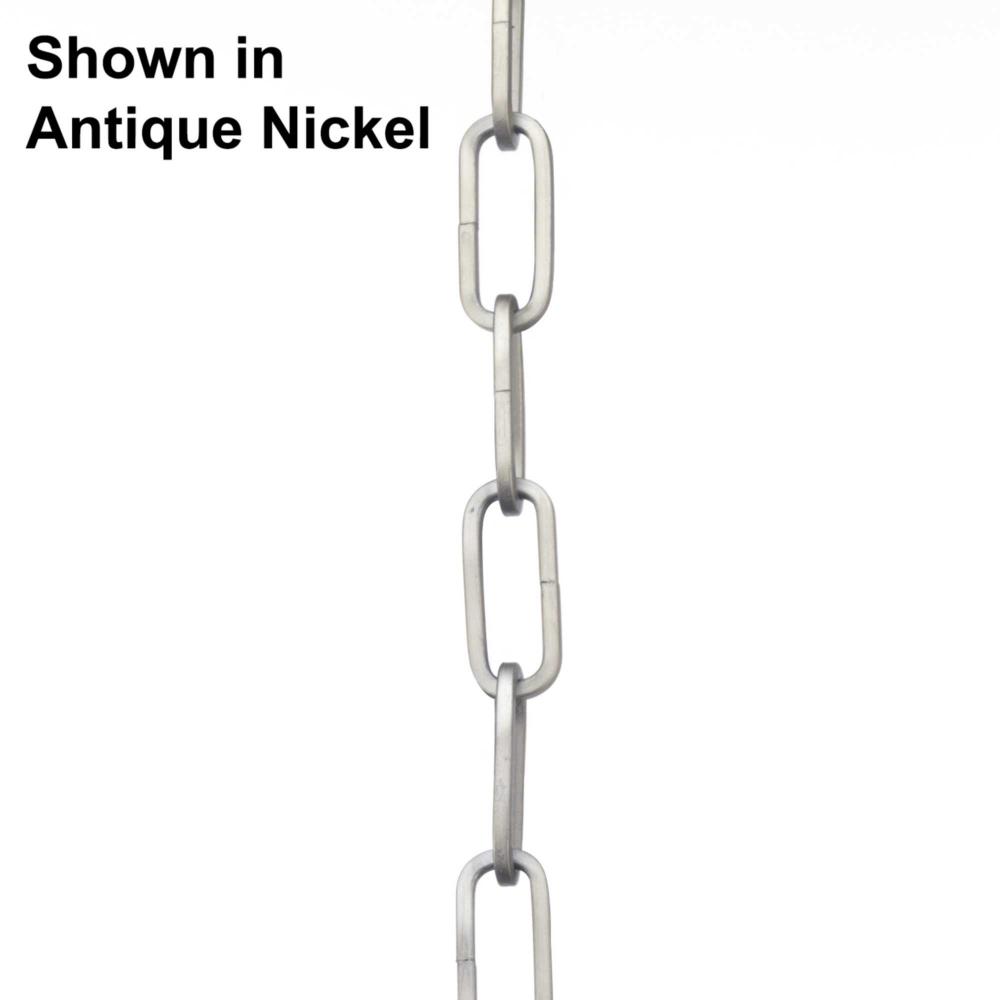 48-inch 9-gauge Galvanized Finish Square Profile Accessory Chain
