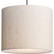 Progress P500386-194 - Markor Collection One-Light Ecru Linen Shade Transitional Pendant