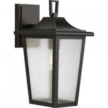 Progress P560308-020 - Padgett Collection One-Light Transitional Antique Bronze Clear Seeded Glass Outdoor Wall Lantern