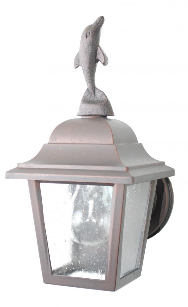 Americana Collection Dolphin Series Model DL1739 Small Outdoor Wall Lantern