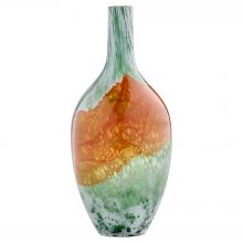 Cyan Designs 12078 - Pacaya Bottle Vase | Grey | Orange - Medium