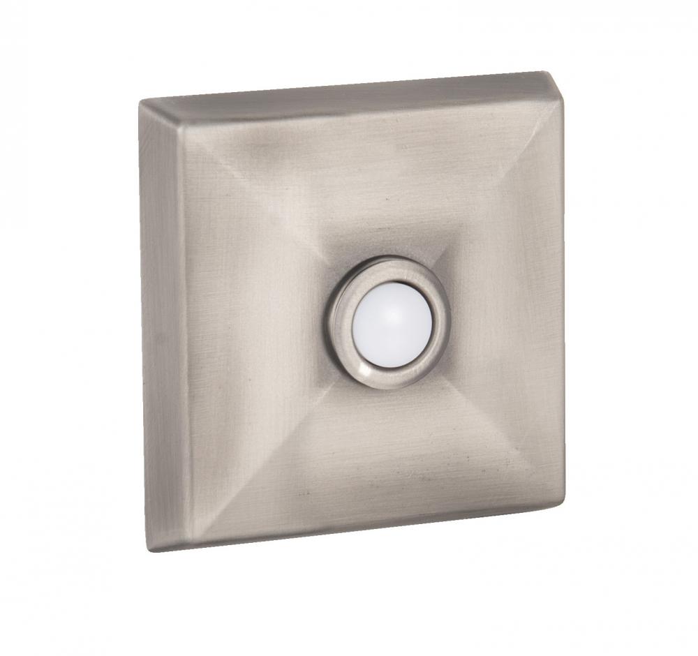 Surface Mount LED Lighted Push Button in Pewter