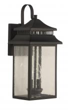 Craftmade ZA3114-TB - Crossbend 2 Light Medium Outdoor Wall Lantern in Textured Black