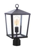 Craftmade ZA4615-MN - Olsen 1 Light Medium Outdoor Post Lantern in Midnight