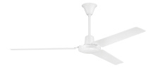Craftmade UT56WW3MR - Utility 56" 3-Blade Ceiling Fan in White w/ White Blades; Not Light Kit Adaptable