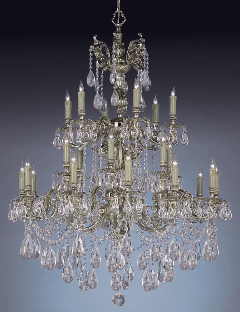 24 light crystal chandelier