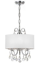Crystorama 6623-CH-CL-MWP - Othello 3 Light Clear Crystal Polished Chrome Mini Chandelier