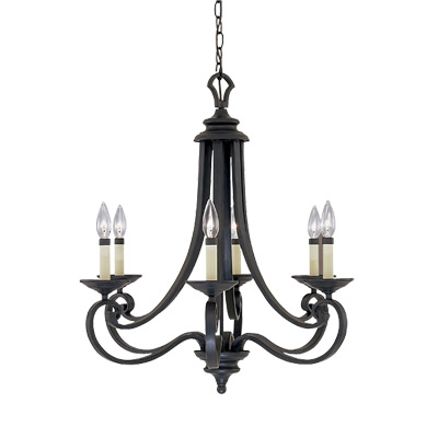 Barcelona 25.5" 6-Light Chandelier
