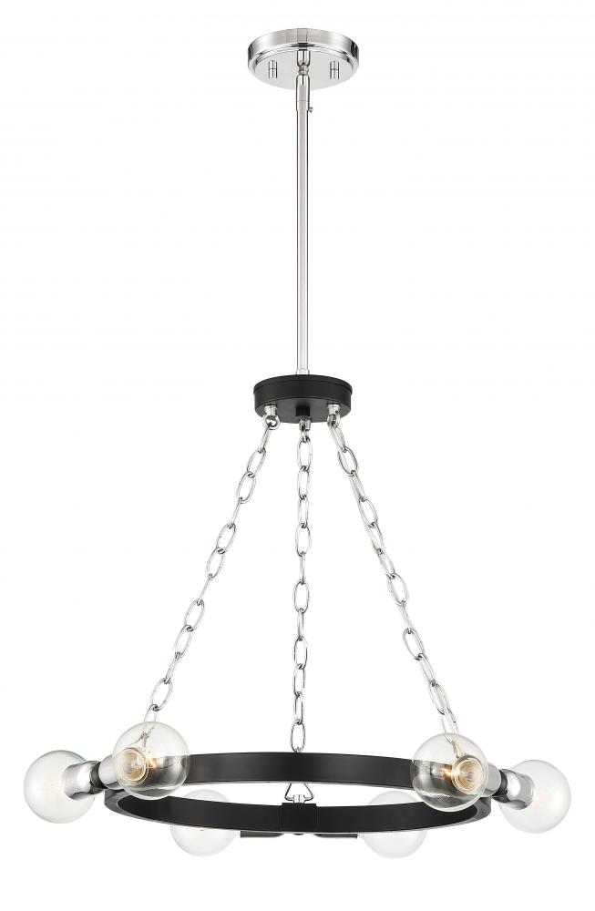 Huxton 21" 6-Light Chandelier