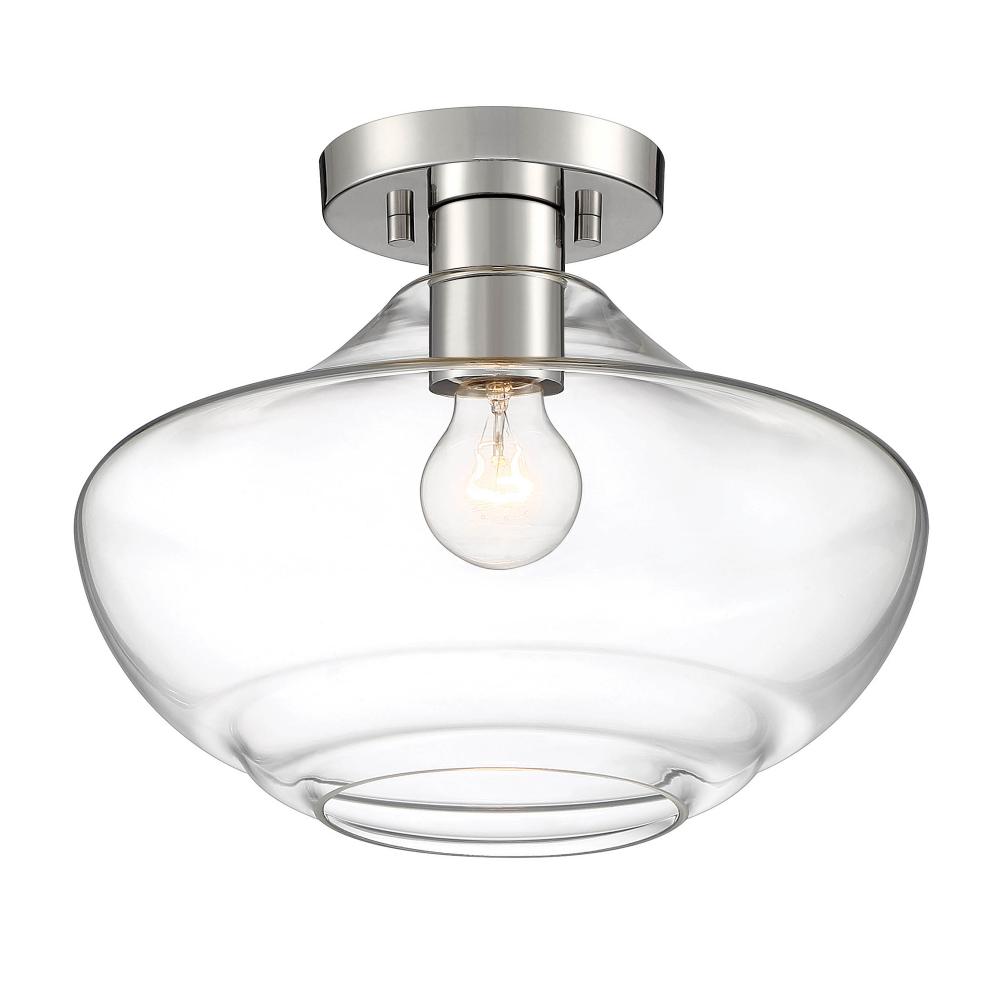 Emma 12" 1-Light Semi-Flush