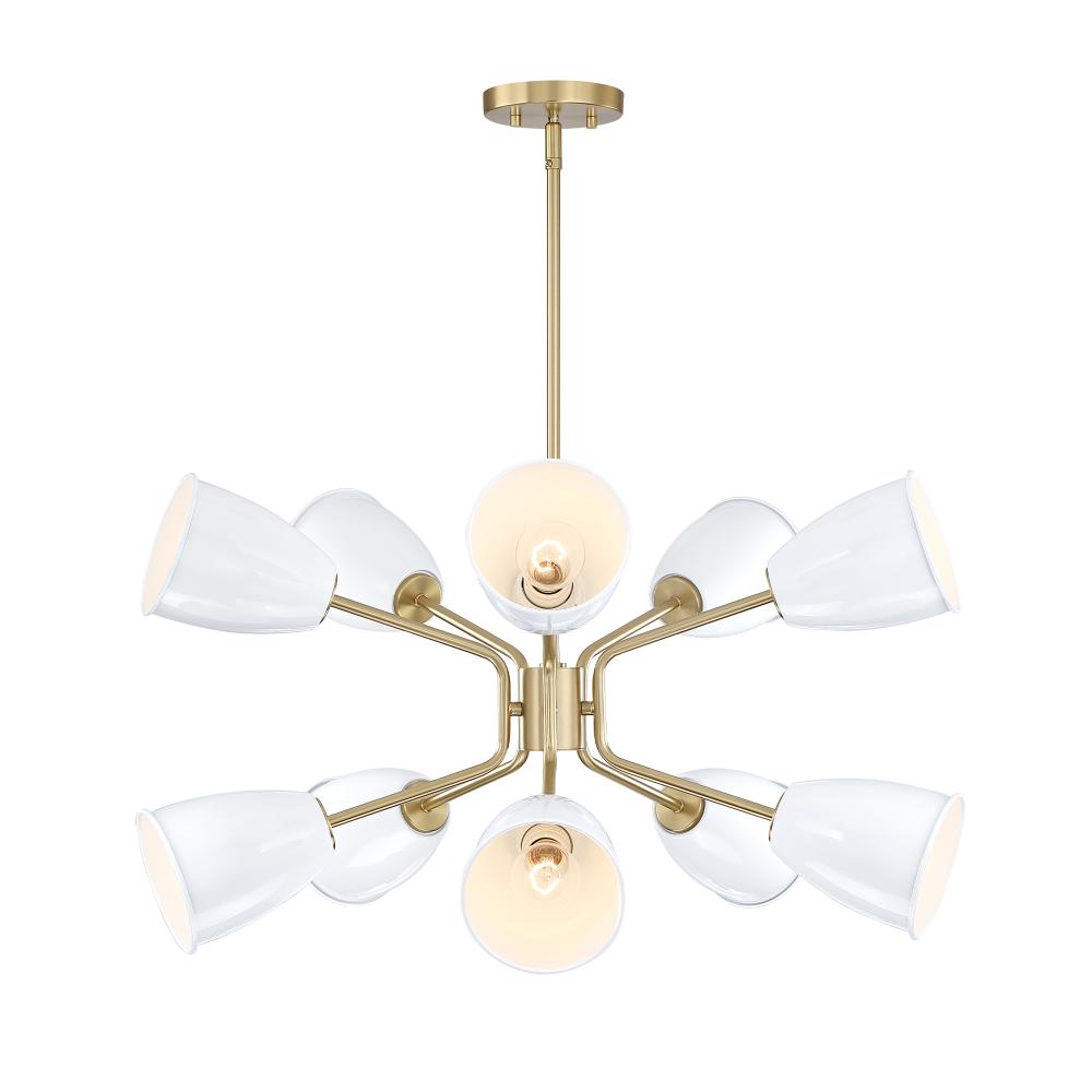 Biba 28.5" 10-Light Chandelier