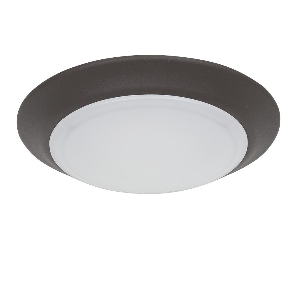 7 in. Bronze Integrated LED Ceiling or Flush Mount Disk Light Trim, 3000K
