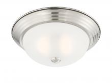 Designers Fountain 1257M-SP-W - Reedley 13.25" 2-Light Flush Mount