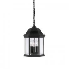 Designers Fountain 2984-BK - Devonshire 15" 3-Light Outdoor Hanging Lantern