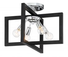 Designers Fountain 92811-CH - Xander 14.75" 4-Light Semi-Flush