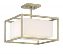 Designers Fountain 94111-SG - Chloie Collection - 2 Light - Semi-Flush - 13"W - 12.25"H - Sterling Gold Finish