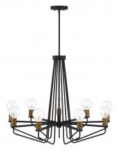 Designers Fountain 94289-BK - Ravella 9 Light Chandelier