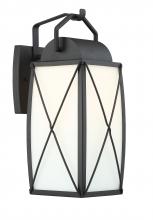 Designers Fountain 94692-BK - Fairlington 1 Light Outdoor Wall Lantern