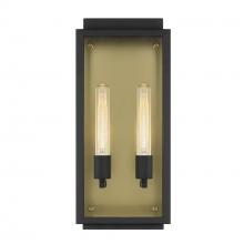 Designers Fountain D275M-8EW-BK - Twilight 18" 2-Light Outdoor Wall Lantern