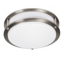 Designers Fountain EV1410C3C-35 - 10 in. Brushed Nickel Integrated Selectable LED CCT Round Flush Mount Light