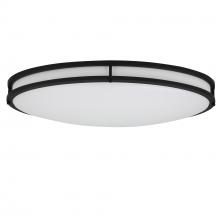 Designers Fountain EV1424C3C-43 - 24" Matte Black Oval Selectable LED CCT