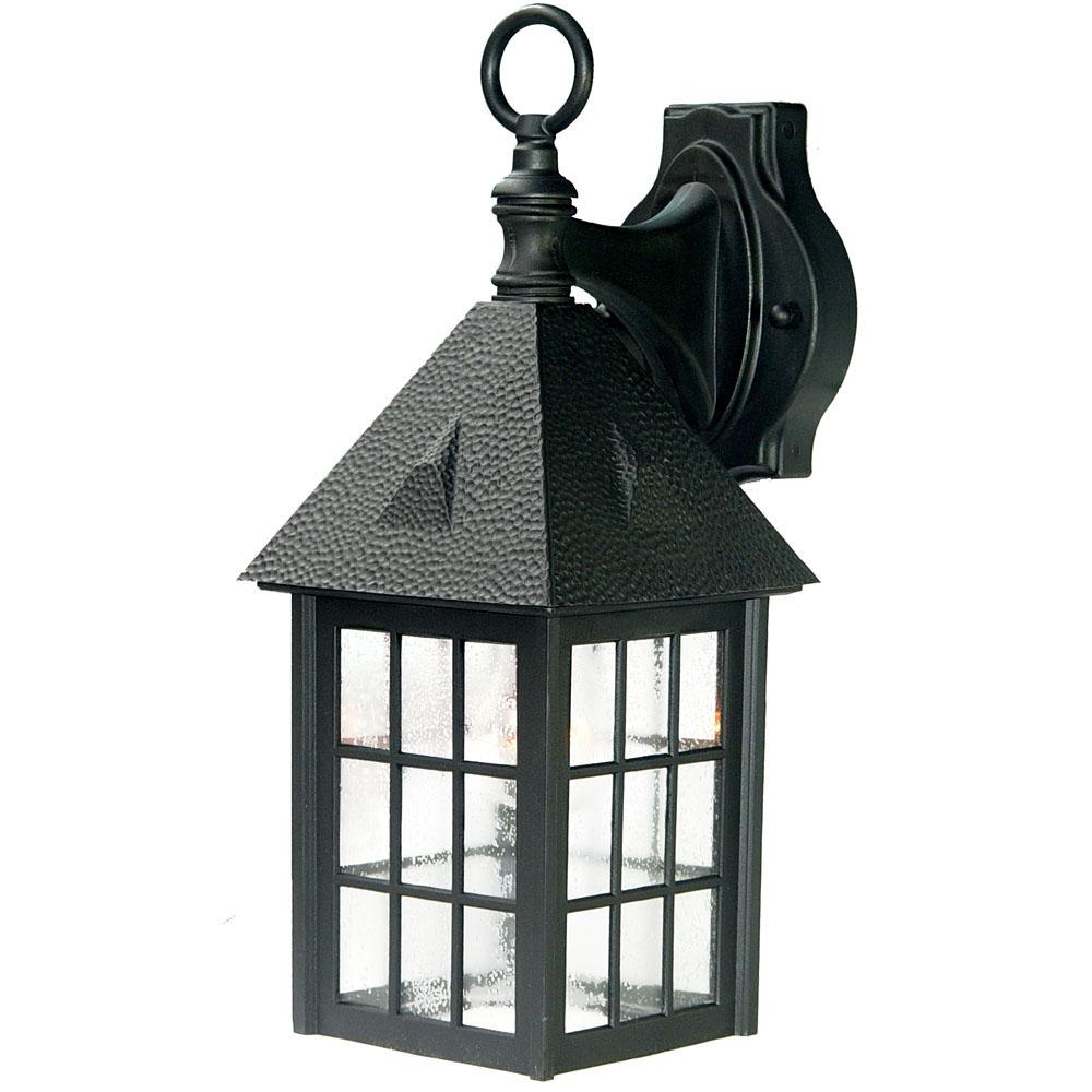 Outer Banks Collection Wall-Mount 1-Light Outdoor Matte Black Fixture