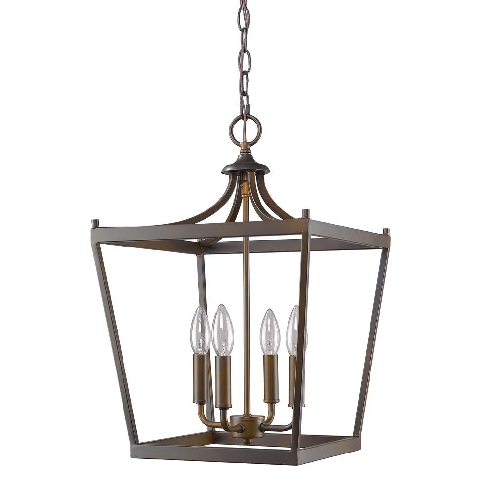 Kennedy Indoor  4-Light Pendant In Oil Rubbed Bronze