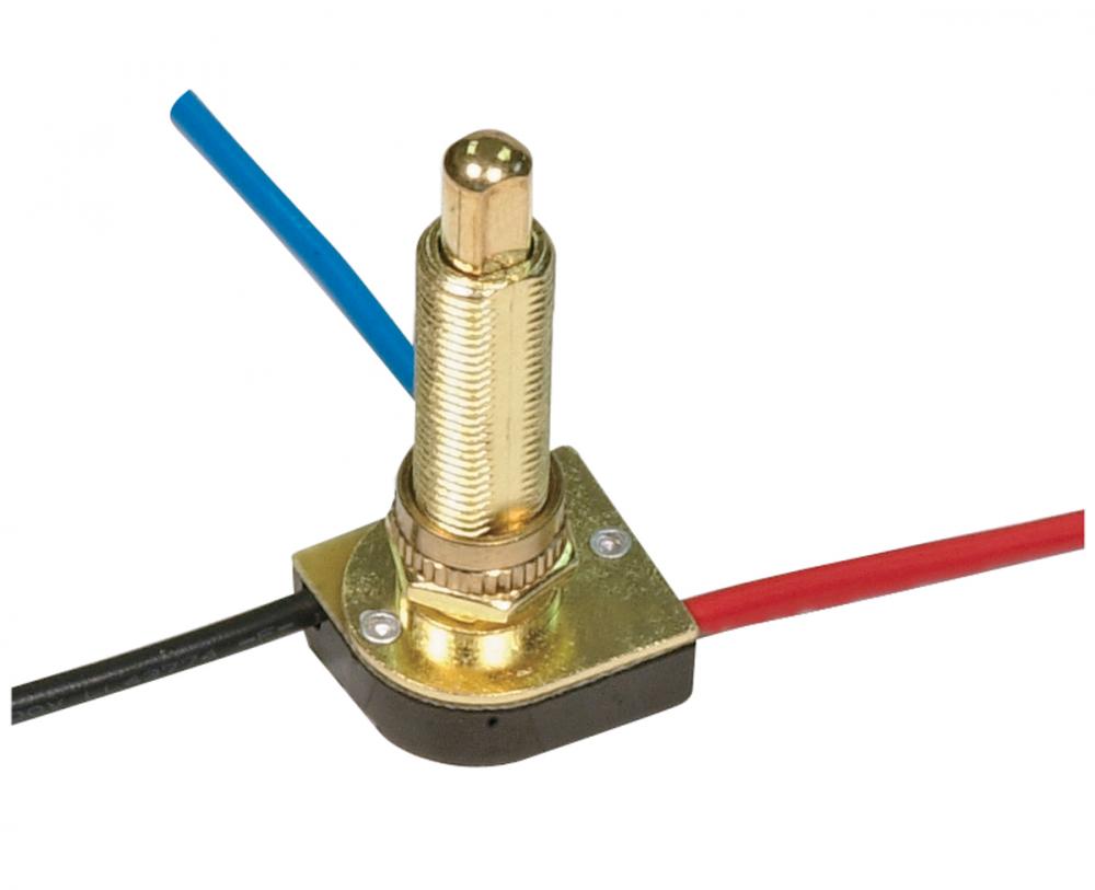 3-Way Metal Push Switch, Metal Bushing, 2 Circuit, 4 Position(L-1, L-2, L1-2, Off). Rated: 6A-125V,