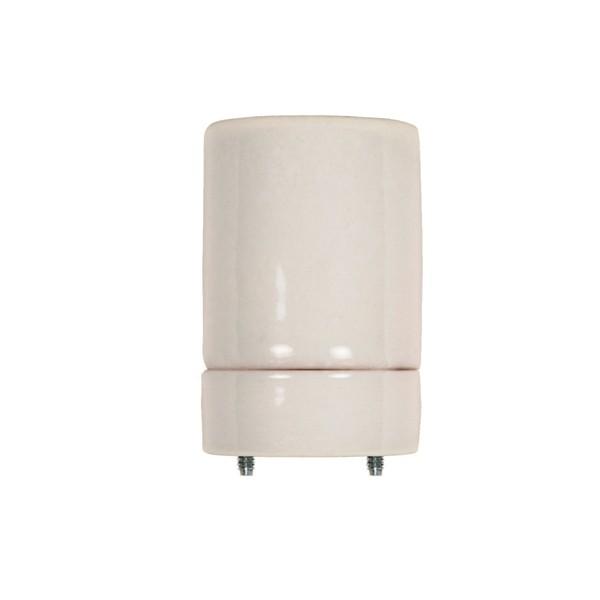 Keyless Two-Piece Heavy Duty Porcelain Socket With Mounting Screws Assembled 1-1/4" On Center;