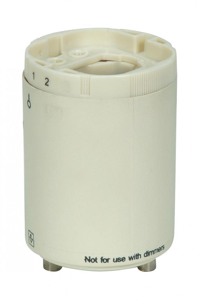 Smooth Phenolic Electronic Self-Ballasted CFL Lampholder; 120V, 60Hz, 0.15A; 13W G24q-1 And GX24q-1;