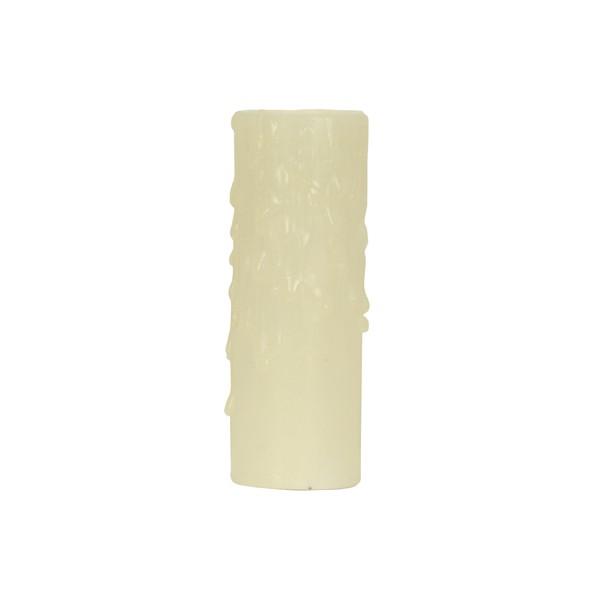 Bee's Drip (Bee's Wax) Candelabra Base; Ivory Finish; 7/8" Inside Diameter; 1-5/32"