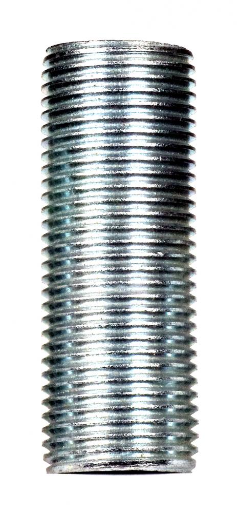 3/8 IP Steel Nipple; Zinc Plated; 1-3/4" Length; 5/8" Wide