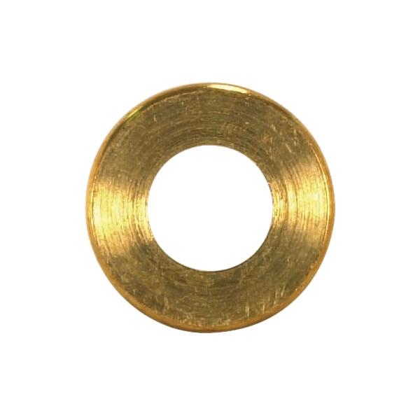 Turned Brass Check Ring; 1/4 IP Slip; Burnished And Lacquered; 3/4" Diameter