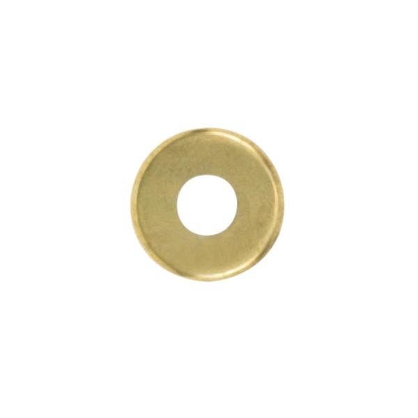 Steel Check Ring; Curled Edge; 1/8 IP Slip; Brass Plated Finish; 3/4" Diameter