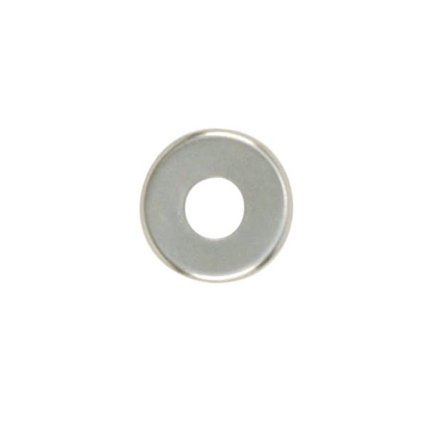 Steel Check Ring; Curled Edge; 1/8 IP Slip; Nickel Plated Finish; 7/8" Diameter