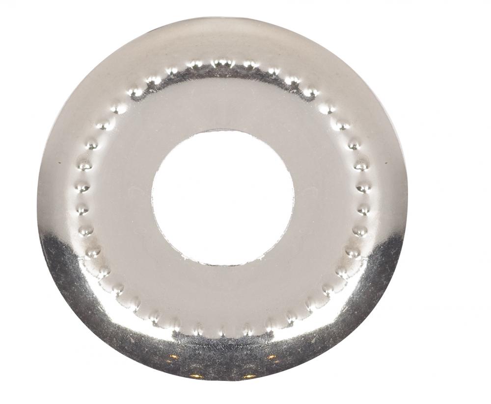 Beaded Steel Check Ring; 1/8 IP Slip; Nickel Plated Finish; 1-1/8" Diameter